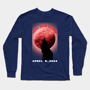 Shirt eclipse,event, total;solar,eclipse, 04,08,April 2024. Long Sleeve T-Shirt